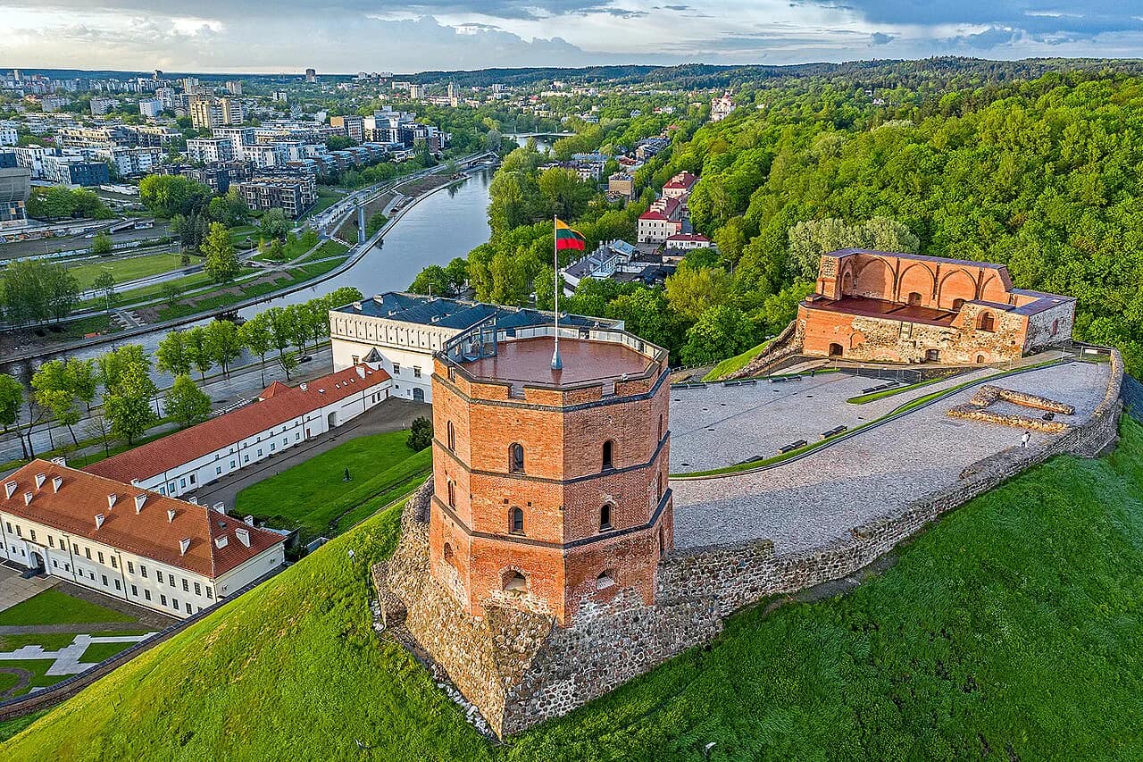 Vilniaus panorama su Gedimino pilies bokštu